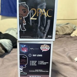 Ray lewis and tupac Funko pops